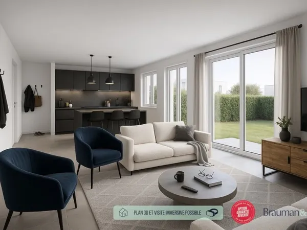 4 PIÈCES de 120m² offrant 187m² de surface privative + PKG(s)