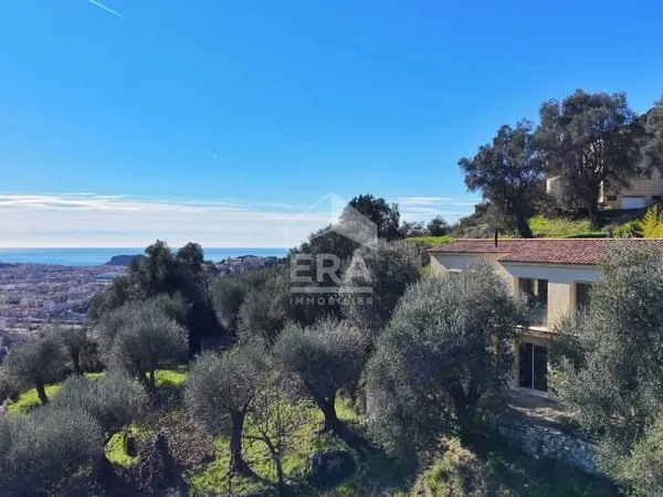 Villa contemporaine 2023 Rimiez. Vue mer & montagnes. Piscine