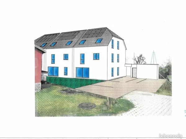 Terrain a bâtir avec projet