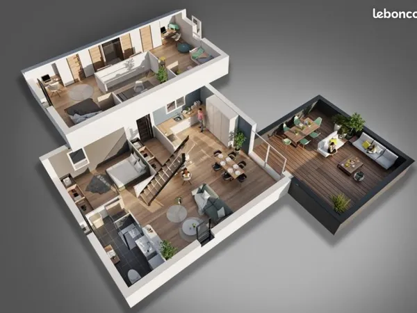 Appartement 3 pièces 94 m²