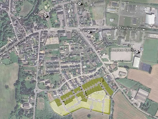 Vente de terrains constructibles disponibles dans la commune de JOUÉ-SUR-ERDRE, LOIRE-ATLANTIQUE (44