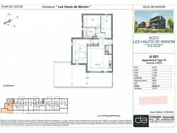 Appartement 4 pièces 89 m²