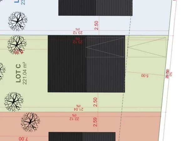 Terrain 232 m²