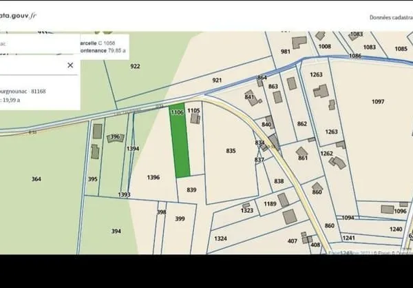 Terrain 2000 m²