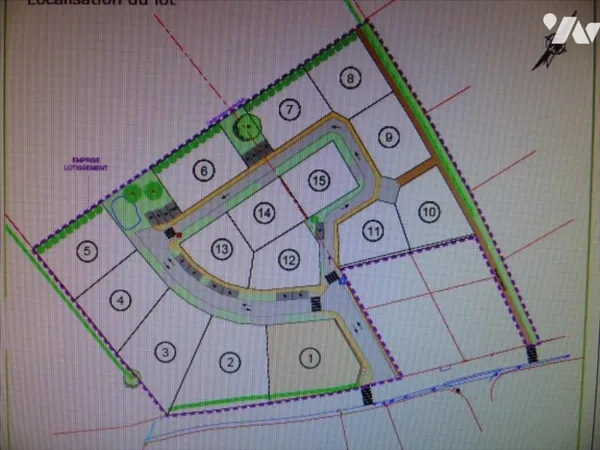 Terrain 805 m²