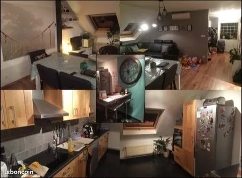 Appartement Duplex 4 pièces 70 m² (105m2 au sol) 1050 avec jardin