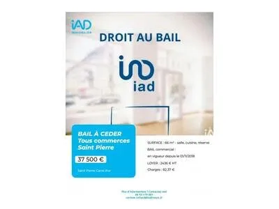 Vente Droit au bail 66 m²