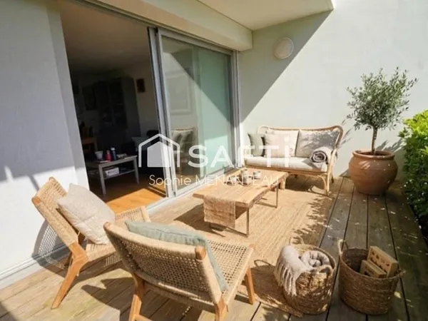 FACE MER: 47m2 2 terrasses Sud Ouest