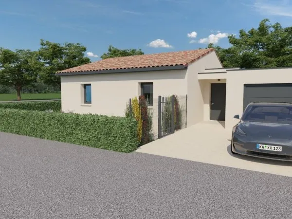 À vendre : Maison contemporaine de plain-pied - 3 chambres - Pont-de-l'Isère (26600)