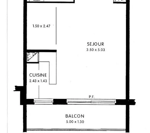 Grand Studio 33m Plaisance 330.000