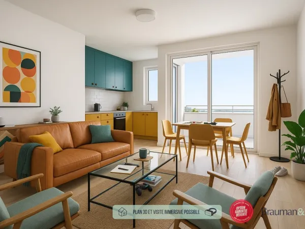 3 PIÈCES de 65m² + EXT(s) de 18m² + PKG(s)