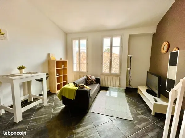T1 bis meublé 37 m2 - vue dégagée et vendu loué