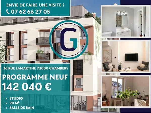 Studio 1 pièce 20 m²