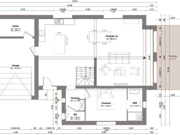 Maison 6 pièces 150 m²
