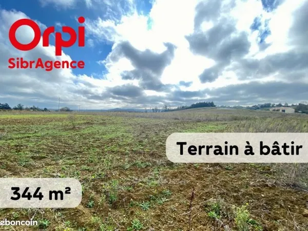 Terrain 344 m² Saint Papoul