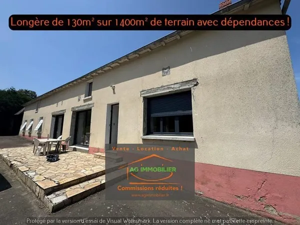 Gévezé Longère très bien située de 130m² de plain-pied ré