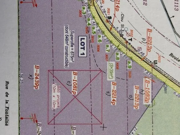 Terrain 675 m² ST PAUL SUR ISERE