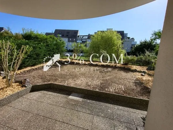 3%.COM : A Lingolsheim T2 en rez de jardin, terrasse, jardin