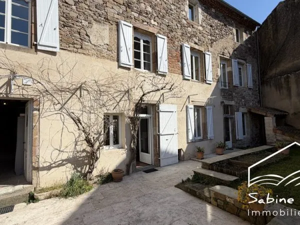 Maison de village avec cour et terrain