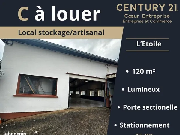Entrepôt 120 m² LONS LE SAUNIER