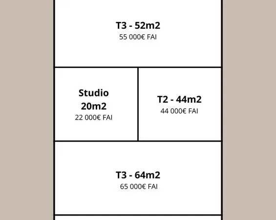 Appartement 2 pièces 44 m²