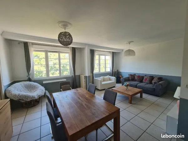 80m2 lumineux traversant sans vis-à-vis