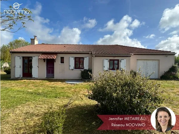 Plain-pied 4 chambres et grand jardin proche gare