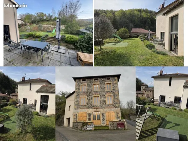 Maison meublée 3 chambres avec jardin - Courzieu (69) - Location 1 an