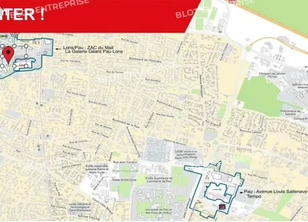 Local commercial 400 m²