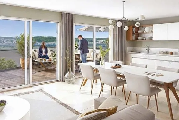 Magnifique T4 attique en duplex 100 m2 avec grands espaces e