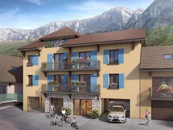 Bel appartement neuf vue lac Type 3 de 77 m² à Veyrier du Lac