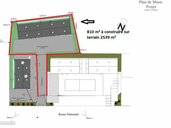 LOCAL D'ACTIVITE 810 m² ALVIMARE