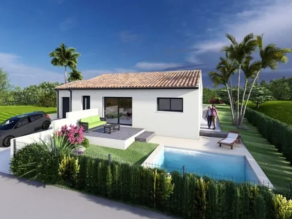 Alignan du Vent villa neuve avec jardin