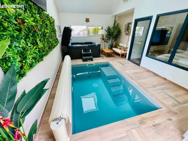 Maison gite romantique / love room / piscine / spa