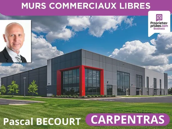 Carpentras (84200) Murs hangar, locaux industriel 410 m², terrain de 1000m²