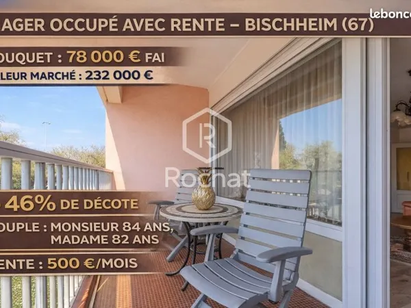 Appartement en viager 4 pièces 93 m²