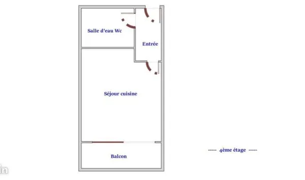Appartement 1 pièce 25 m²