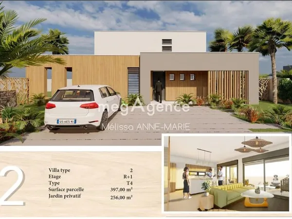 Villa T4 moderne (lot n°2) avec jardin - Baie-Mahault