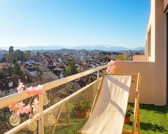 Appartement 2 pièces à vendre à PAU secteur Saint-Joseph- Résidence de standing dernier étage balcon
