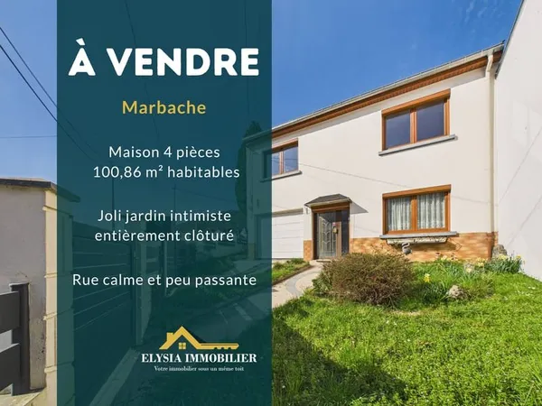 Maison 4 pièces 100,86 m2 MARBACHE 54820