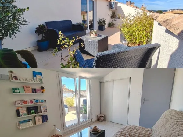 Maison/3 chambres/2 garages/ terrasse tropézienne
