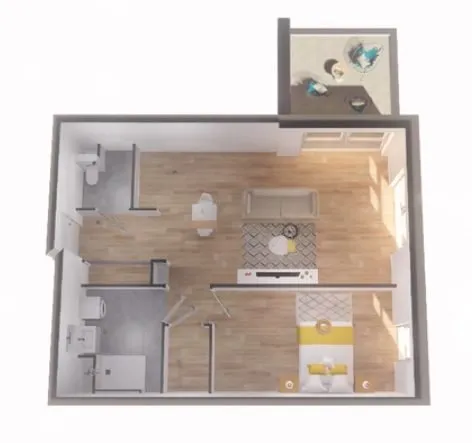 Appartement 2 pièces 56 m²