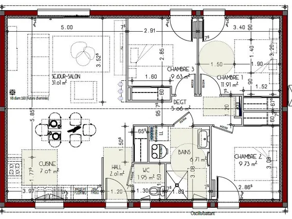 Maison 4 pièces 85 m²