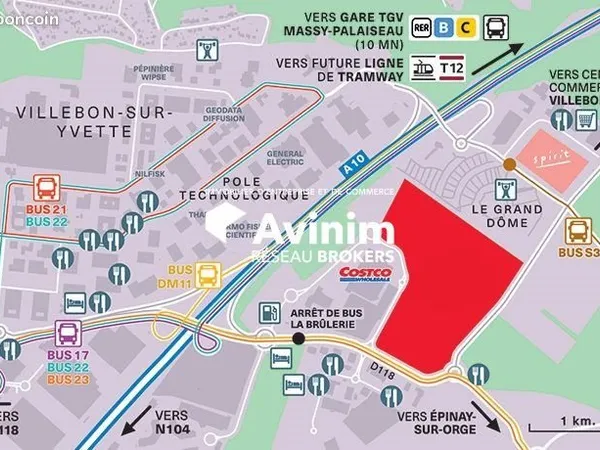 Local 986 m² Villebon-sur-Yvette