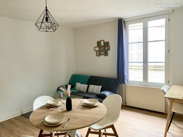 Grand T1 refait à neuf, meublé 33 m² hyper centre - spacieux comme un T2 - Lumineux