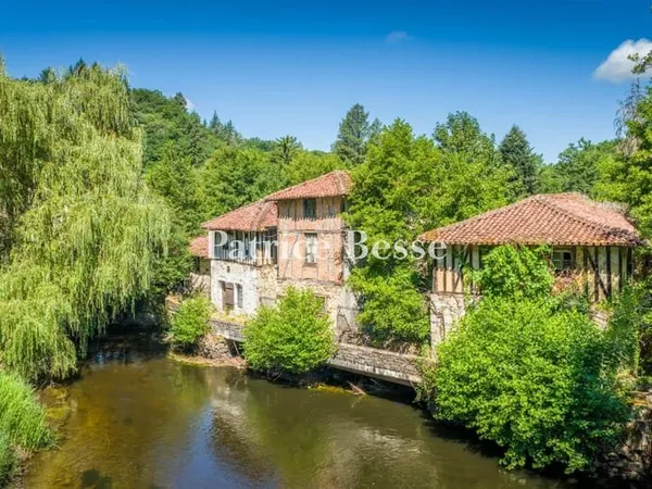 A 25 mn de Limoges, à l'entrée d'une cité médiévale, cinq anciens moulins à farine, à usage commerci