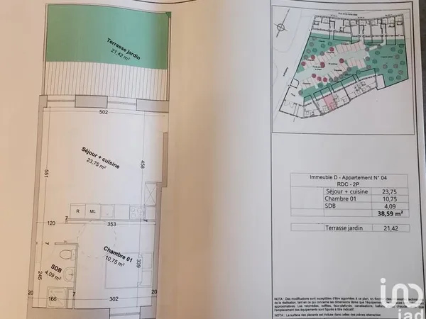 Vente Appartement 2 pièces