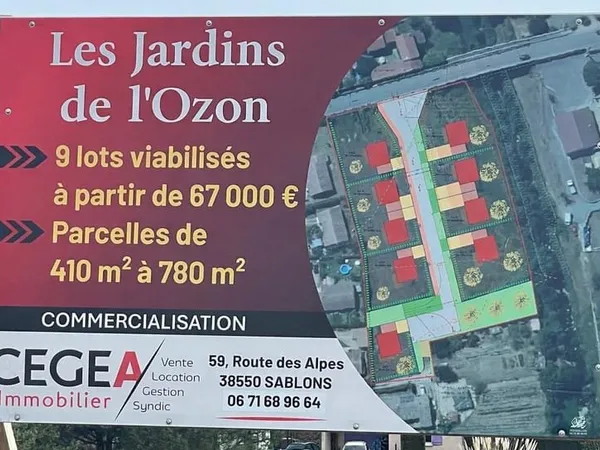 Terrain à bâtir Vente Arras-sur-Rhône   67000€