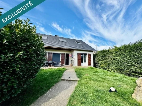 Maison individuelle 119 m2 - 725 m2 terrain- 3 chambres- sous-sol total- Rosny-sur-Seine