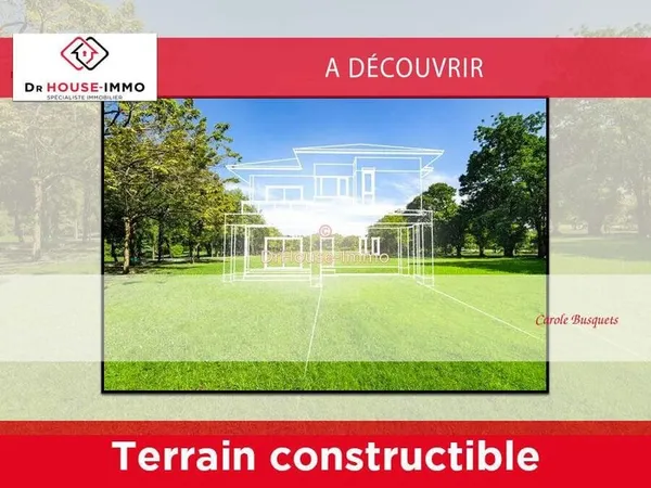Joli terrain constructible 724 m2, en campagne
